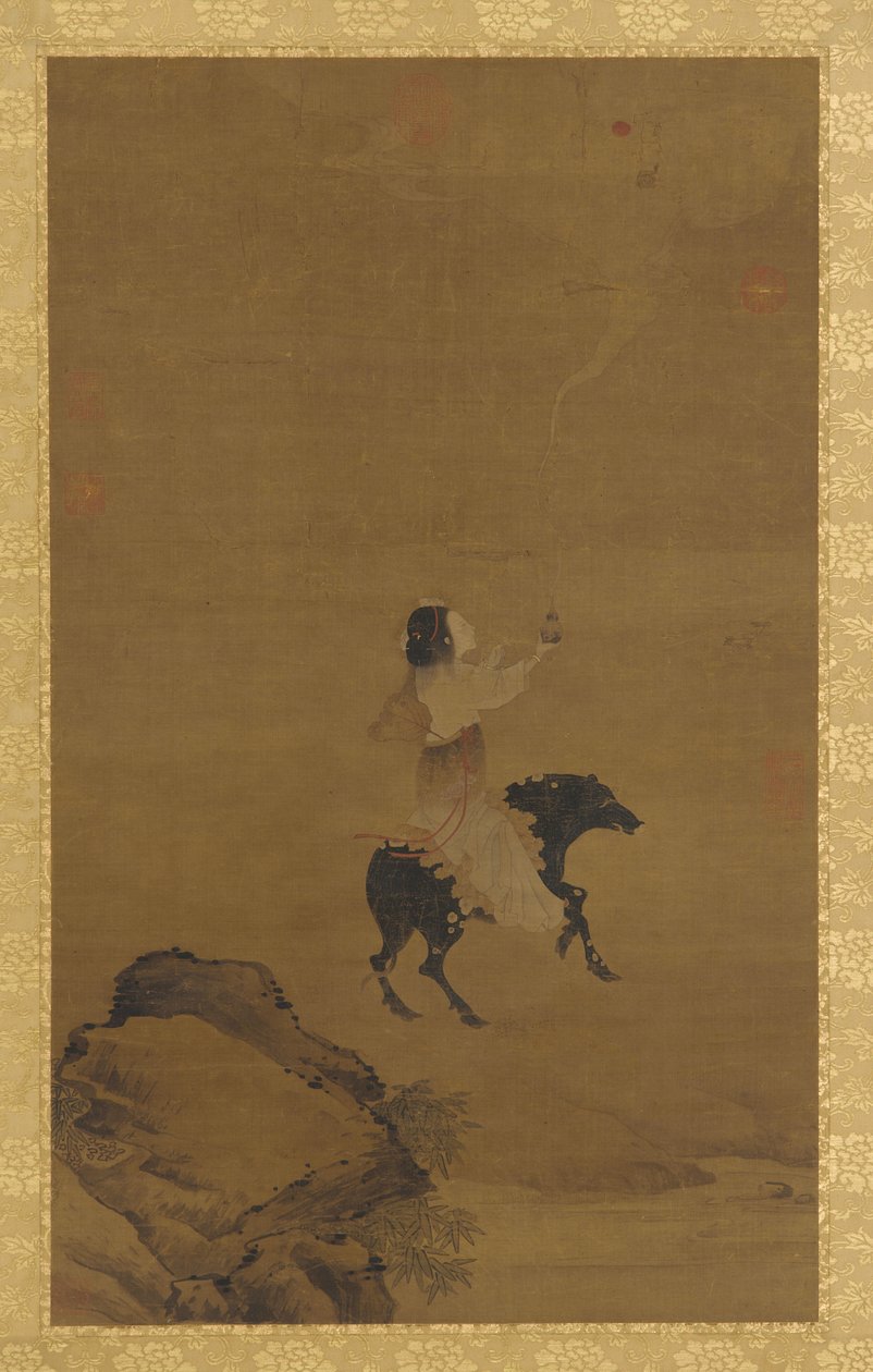 Une immortelle féminine sur un animal porcin, 1368-1644 - Unbekannt
