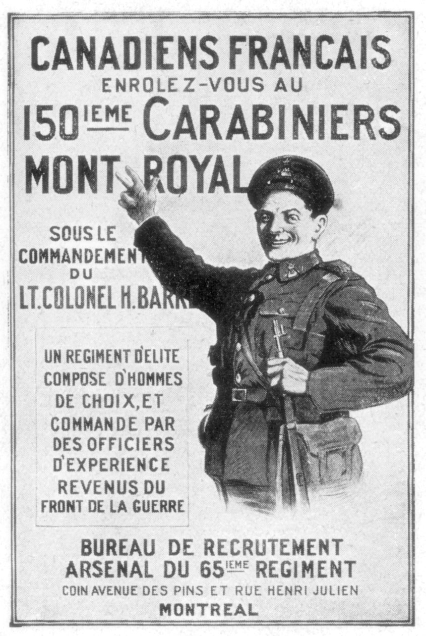 Affiche de recrutement de l