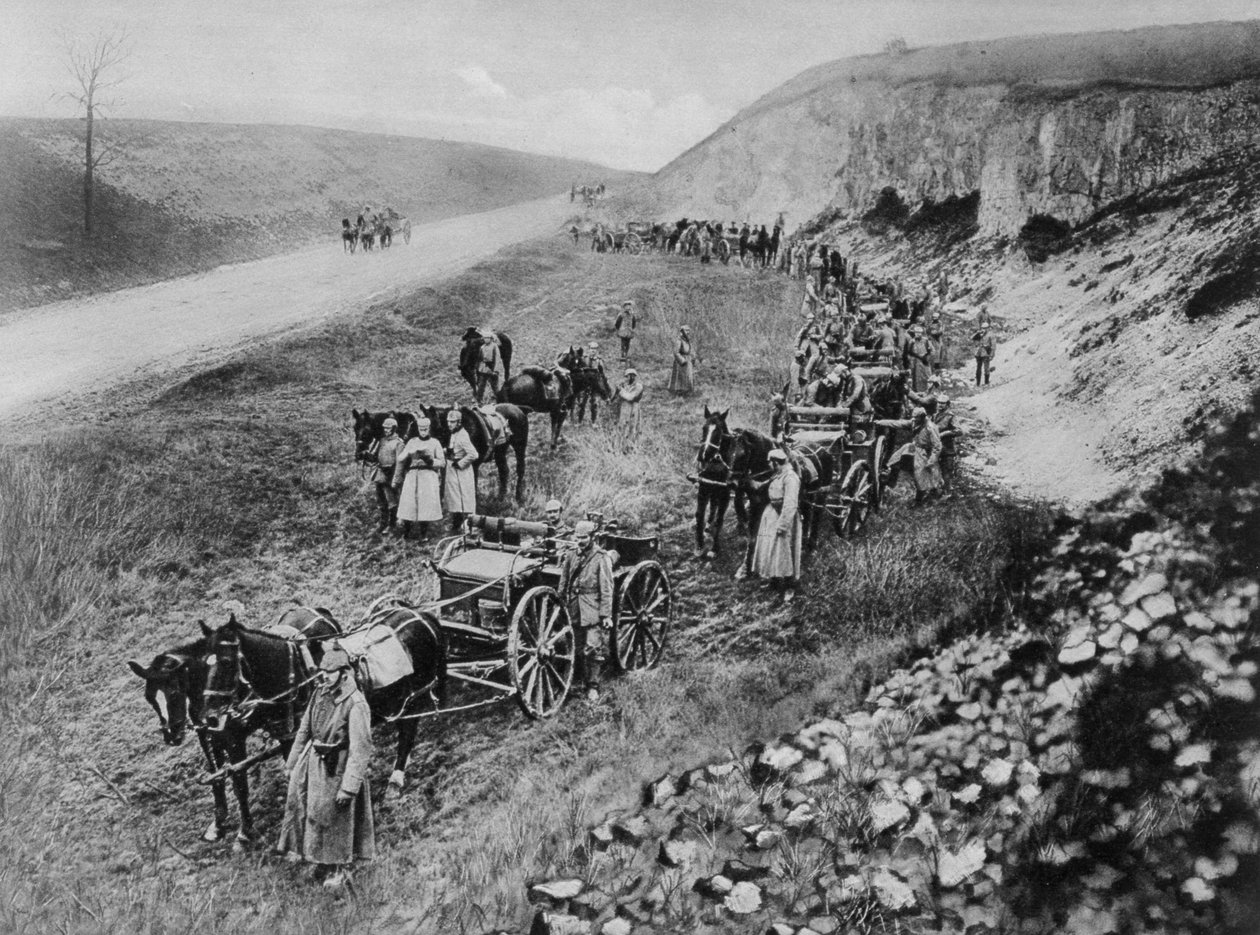 Une unité de mitrailleuses allemande, Première Guerre mondiale, 1915 - Unbekannt
