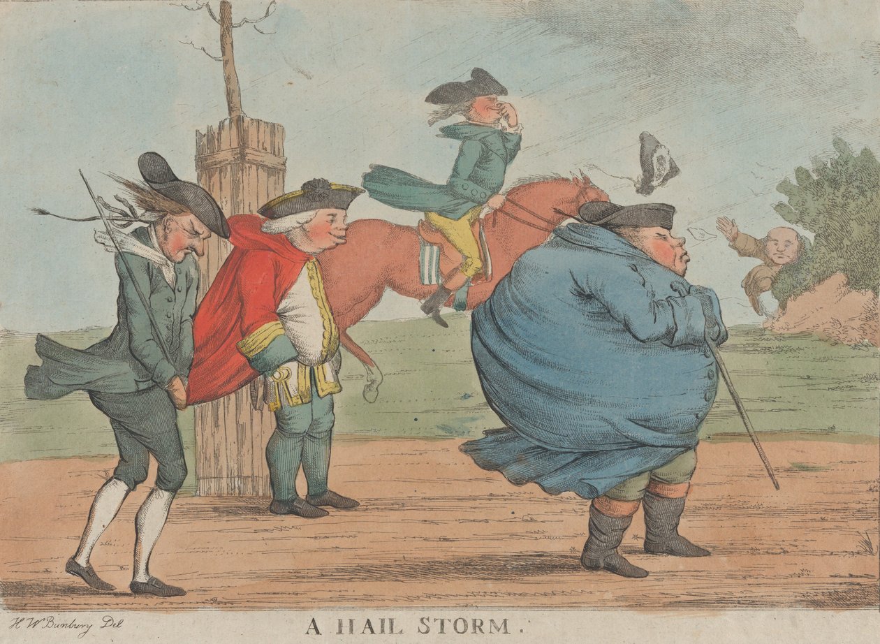 Une tempête de grêle, 1800-1820 - Unbekannt