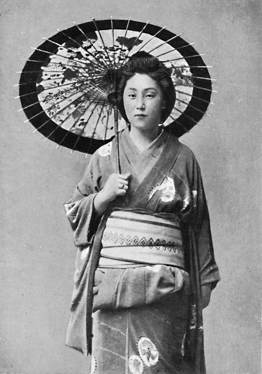 Une dame japonaise en costume de marche, 1902 - Unbekannt