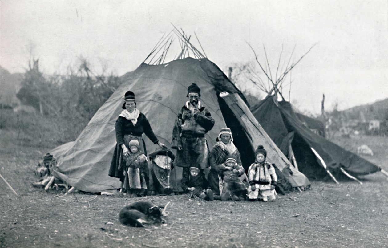 Un campement lapon, 1912 - Unbekannt