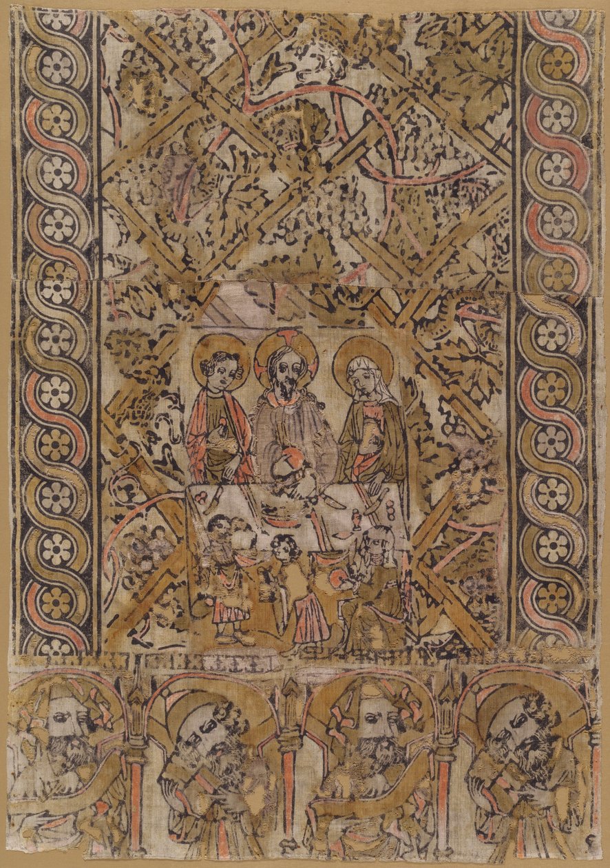 Un tissu de lutrin avec les Noces de Cana - Unbekannt