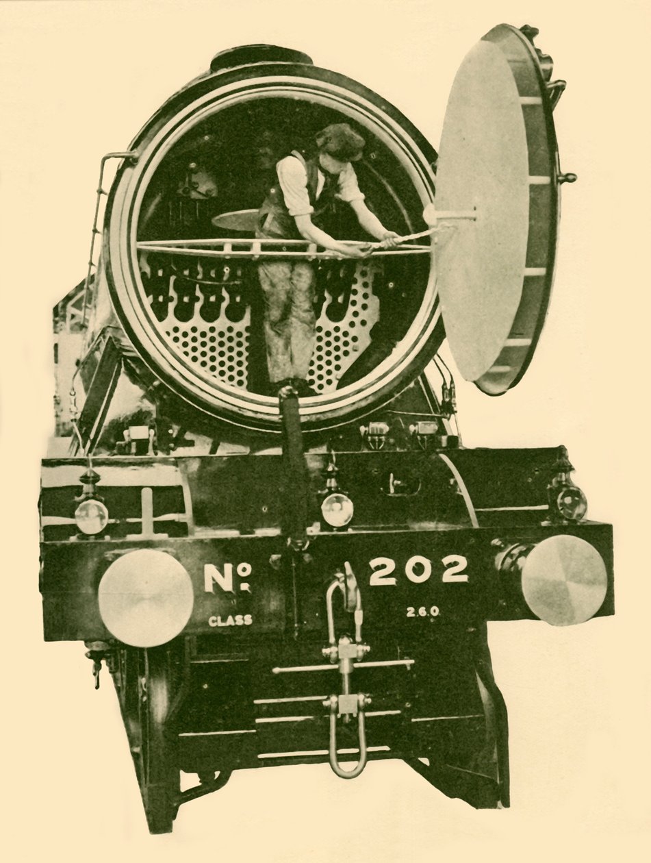 Une locomotive mixte de la London and North Eastern avec la boîte à fumée ouverte, vers 1930 - Unbekannt