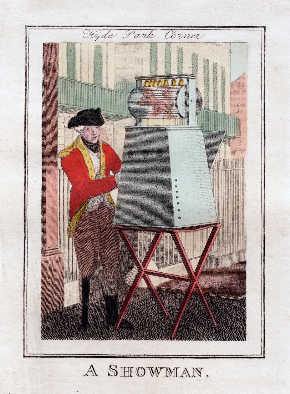 Un montreur, Hyde Park Corner, Londres, 1805 - Unbekannt