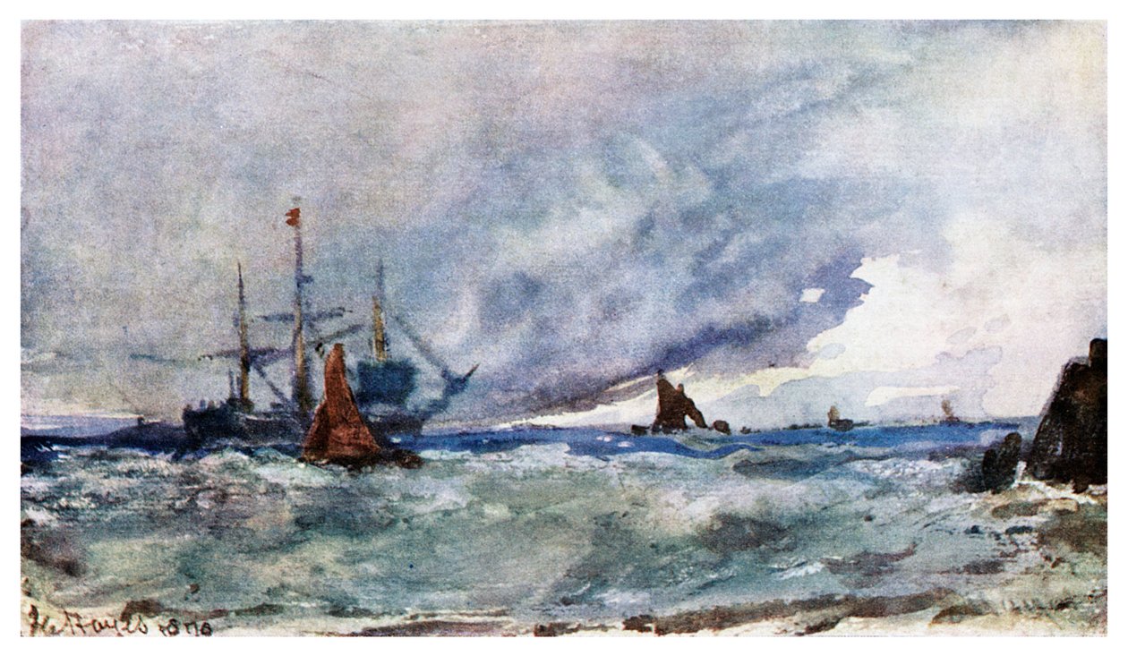 Étude du ciel et de la mer depuis le pont d
