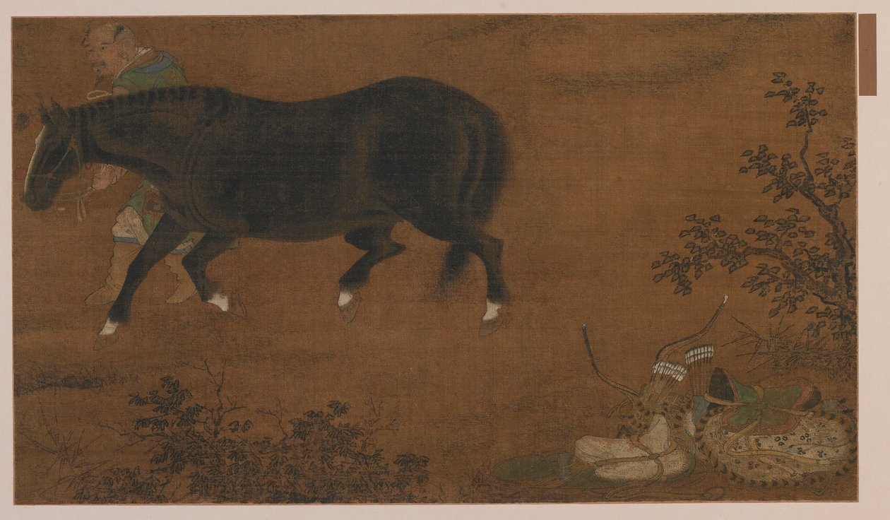 Un Tartar, son cheval et son équipement, dynastie Ming, 1368-1644 - Unbekannt