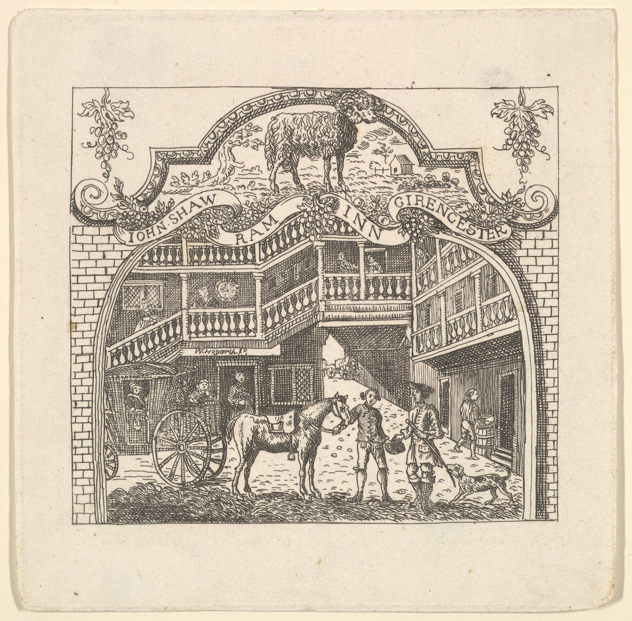 Carte de taverne pour John Shaw, années 1790 - Unbekannt