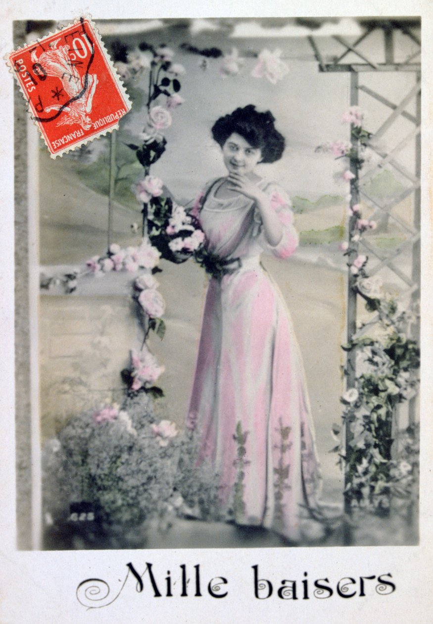 Mille baisers, carte postale française - Unbekannt