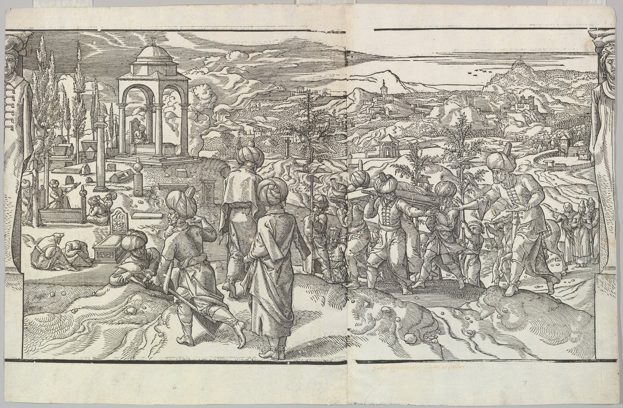 Funérailles turques du frise Ces Moeurs et fachons de faire de Turcz Customs and Fas..., 1553 - Unbekannt