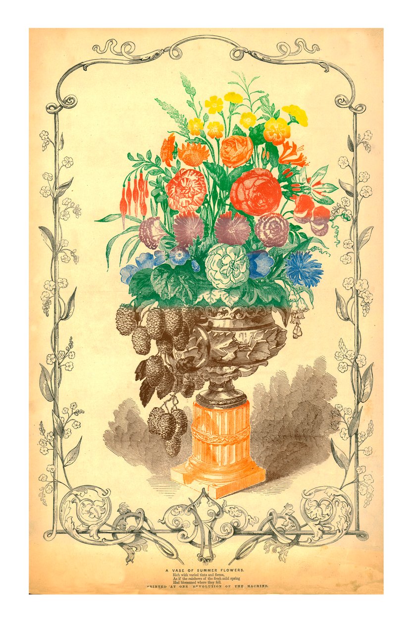Un vase de fleurs d