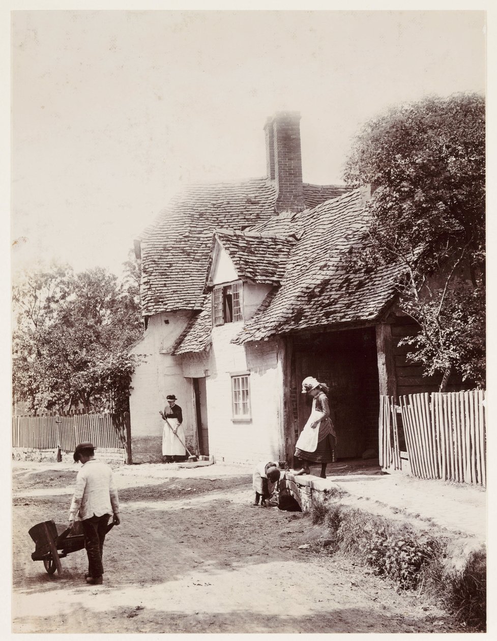 Une rue de village - Unbekannt
