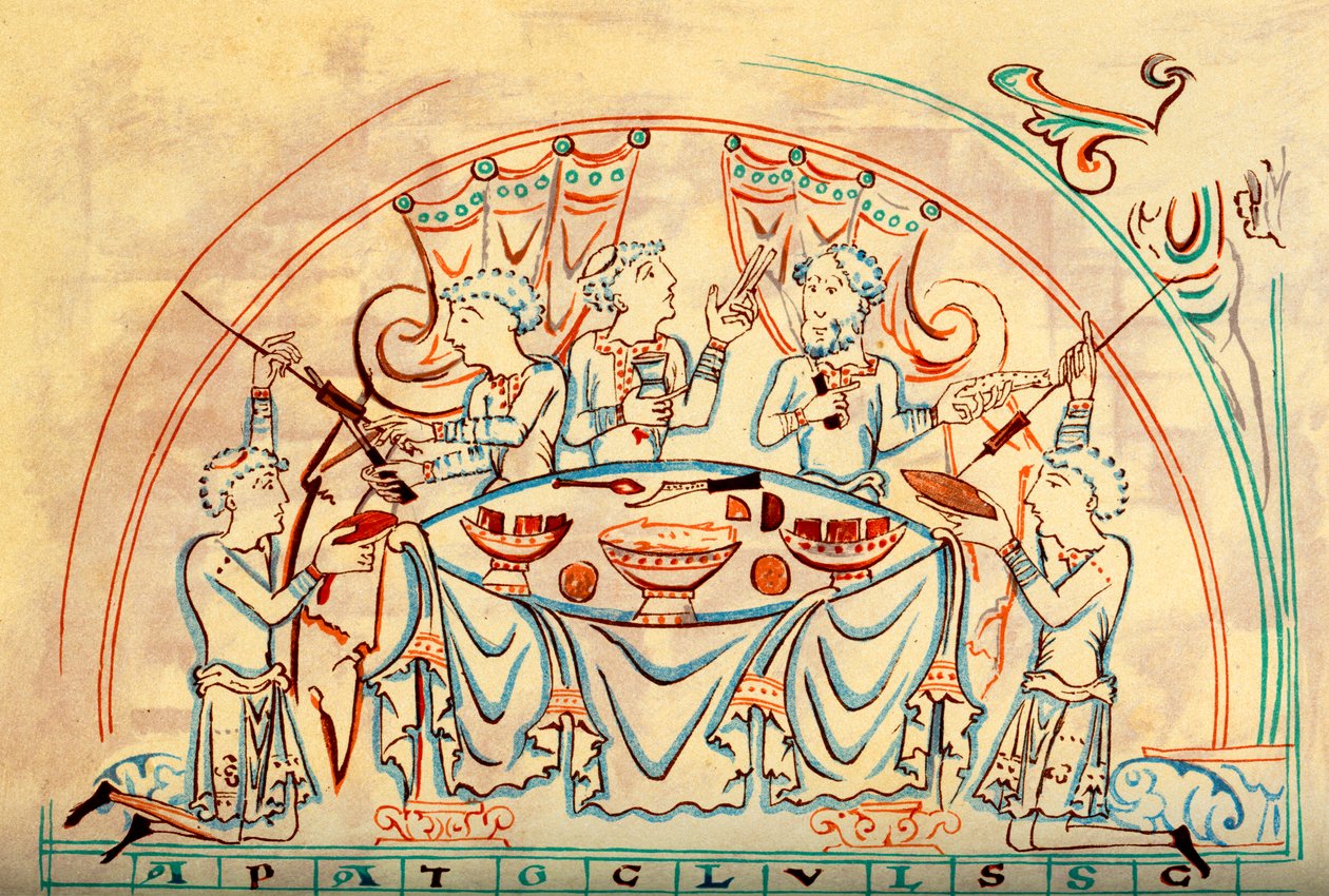 Un banquet, 11ème siècle - Unbekannt