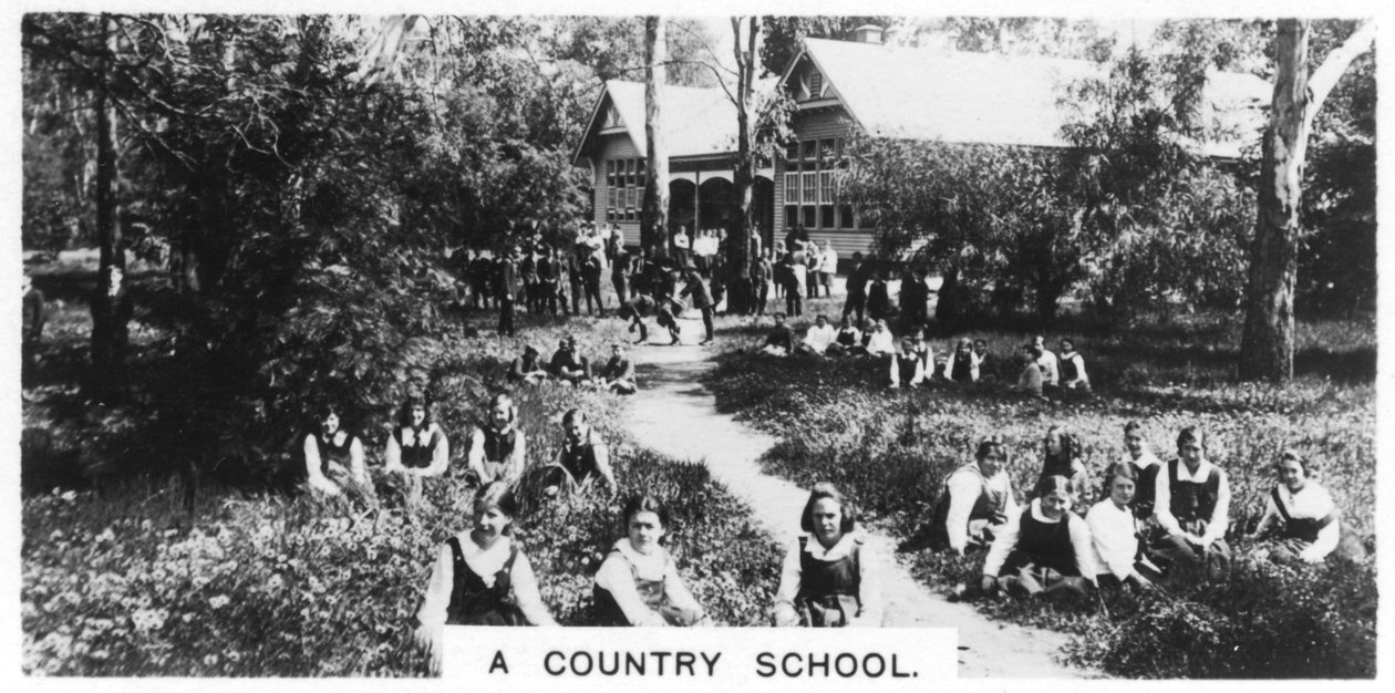 Une école de campagne, Australie, 1928 - Unbekannt