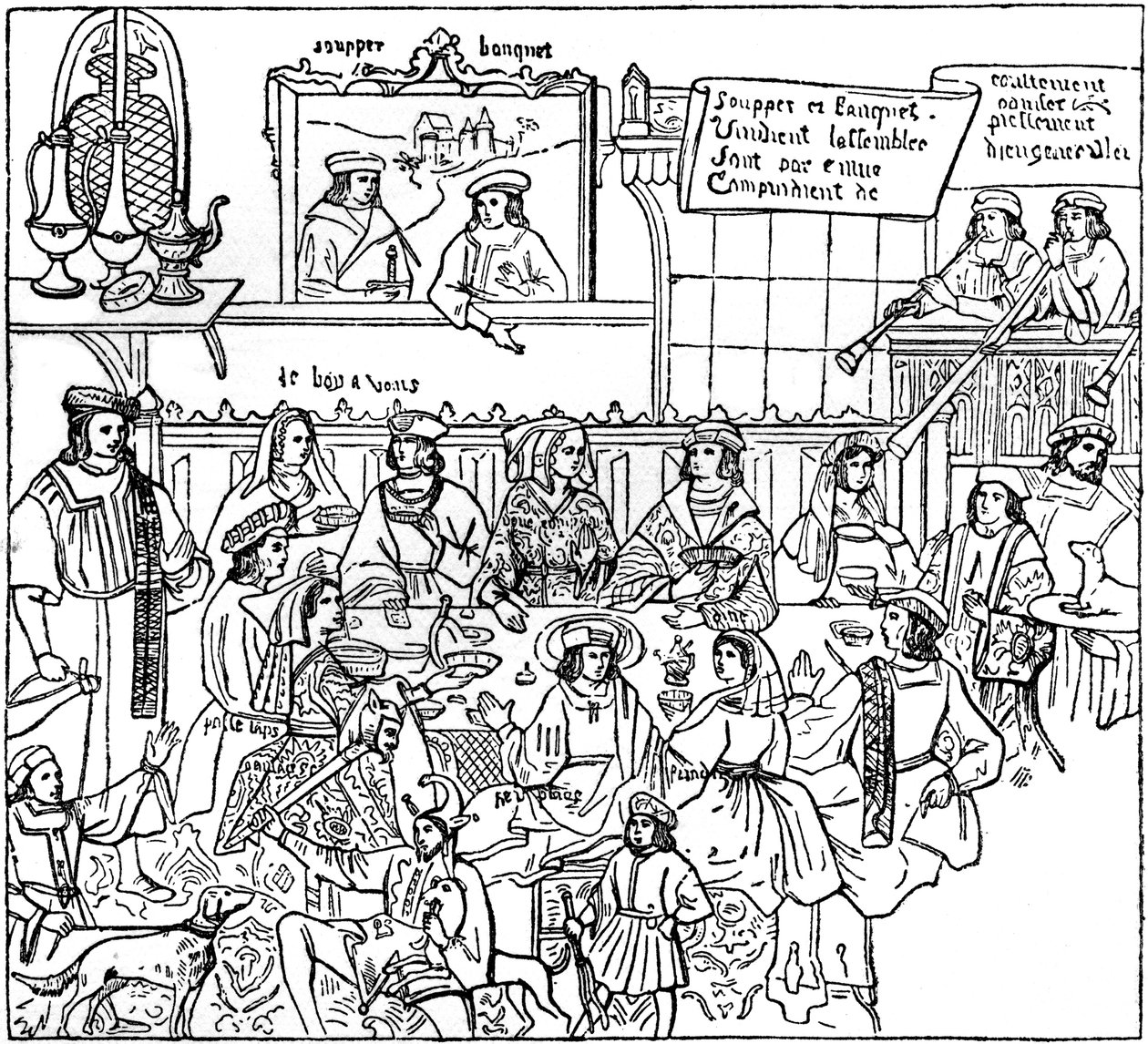Un dîner, fin du XVe siècle, 1910 - Unbekannt
