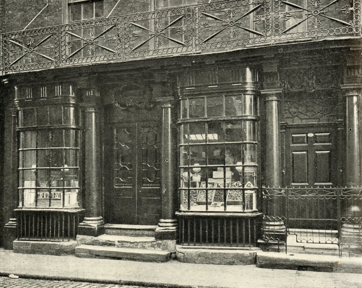 Une belle boutique à Artillery Row, Houndsditch, Londres, de la seconde moitié du XVIIIe siècle - Unbekannt