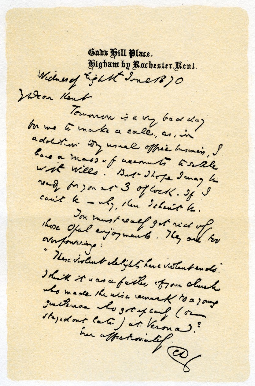 Lettre manuscrite, 1870-1899 - Unbekannt