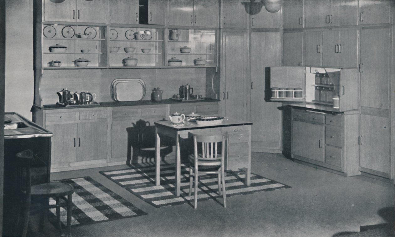 Une cuisine aménagée et équipée par Heal & Son, Ltd. de Londres, 1942 - Unbekannt