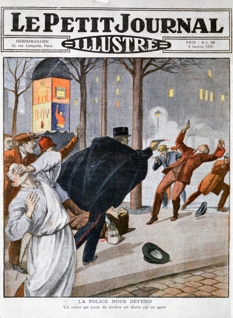 Une fusillade policière, 4 janvier 1925 - Unbekannt