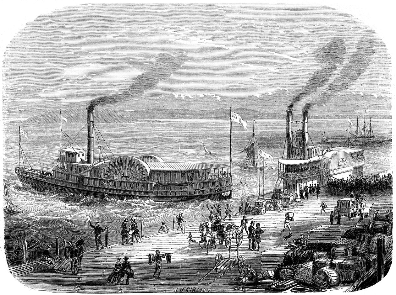 Un quai, San Francisco, Californie, 19e siècle - Unbekannt