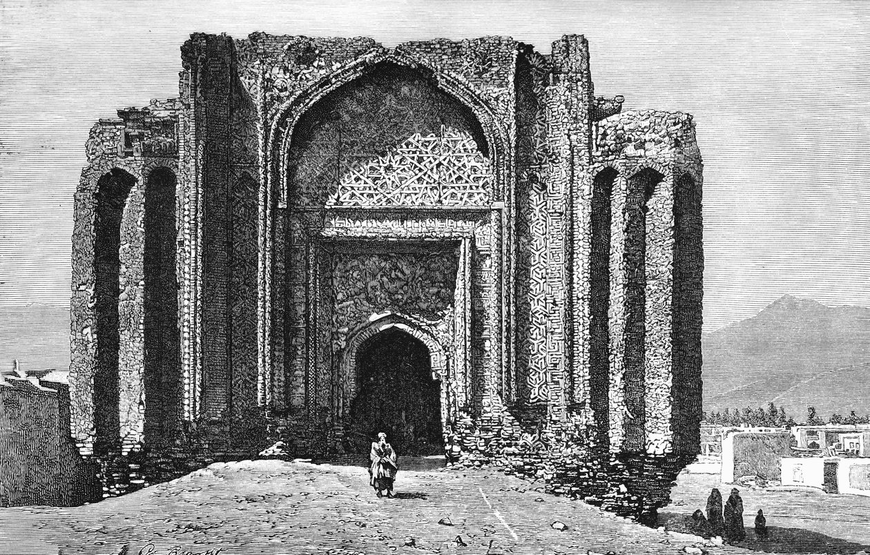 Mosquée en ruines du 14e siècle, Hamadan, Iran, 1895 - Unbekannt