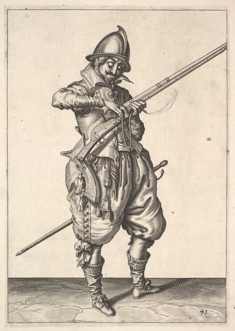 Un soldat en garde façonnant l
