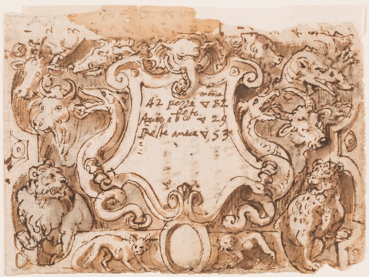 Page de titre pour la série Venationes Ferarum Arium Piscium - Unbekannt