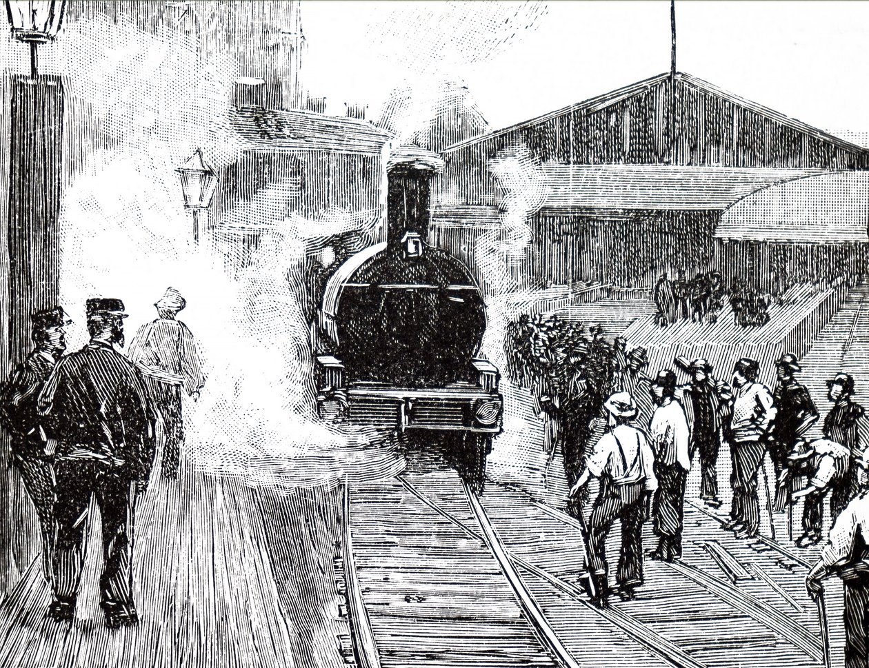 Un train quittant la gare de Plymouth - Unbekannt