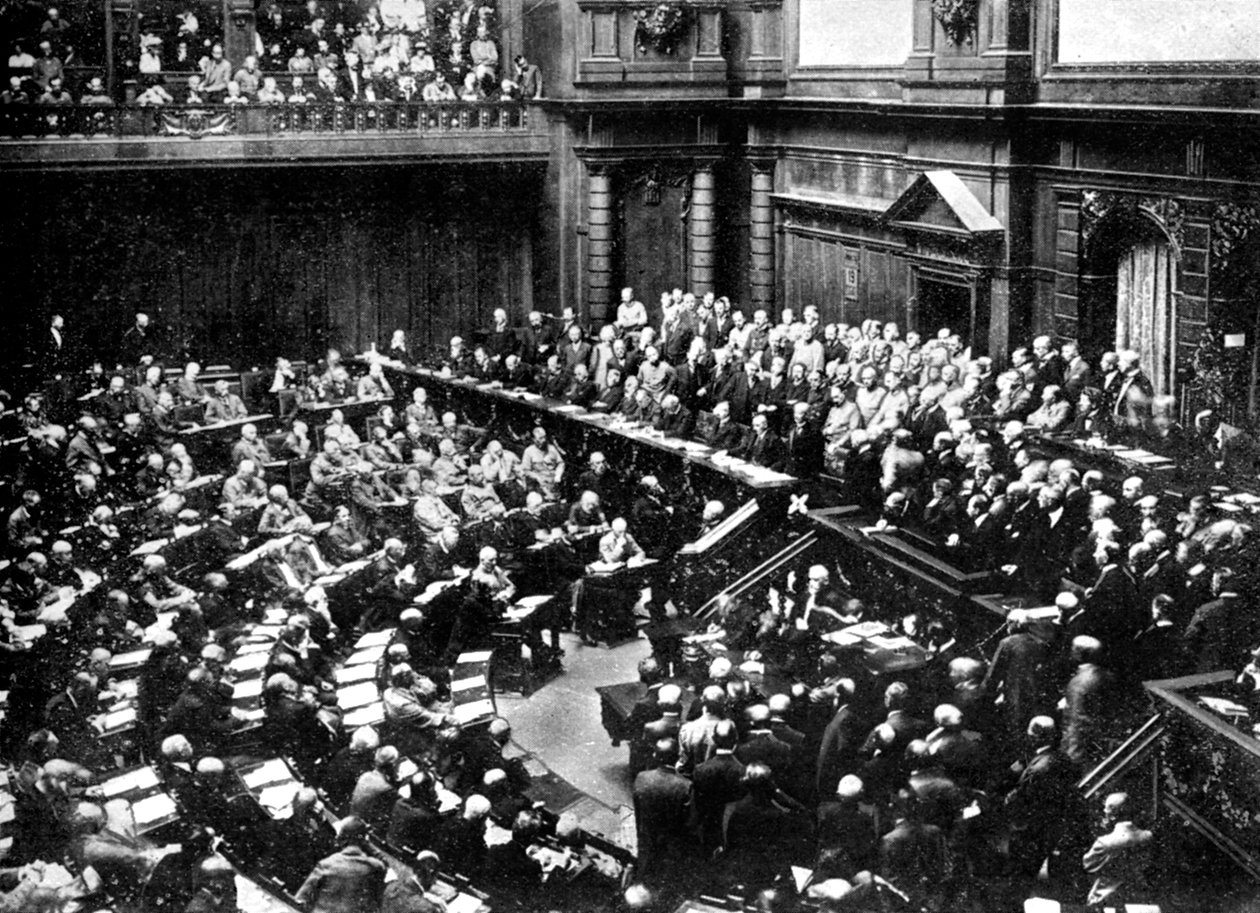 Une séance typique du Reichstag, Parlement de la République allemande, 1926 - Unbekannt