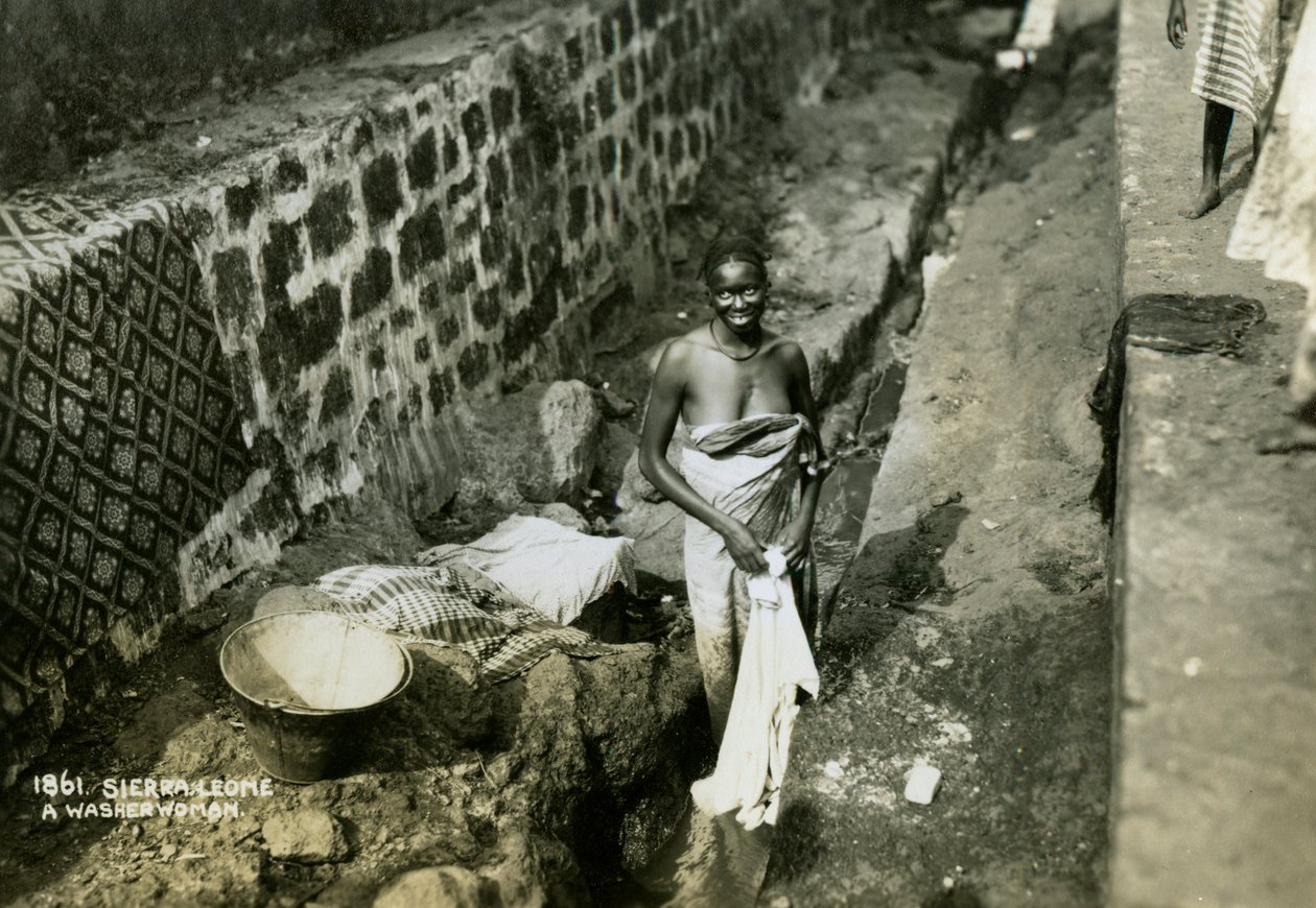 Une blanchisseuse, Sierra Leone - Unbekannt