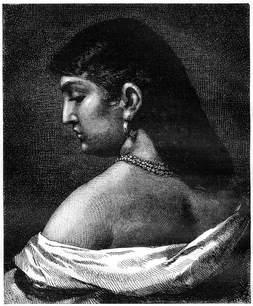 Une femme de Trastevere, Rome, Italie, 19e siècle - Unbekannt