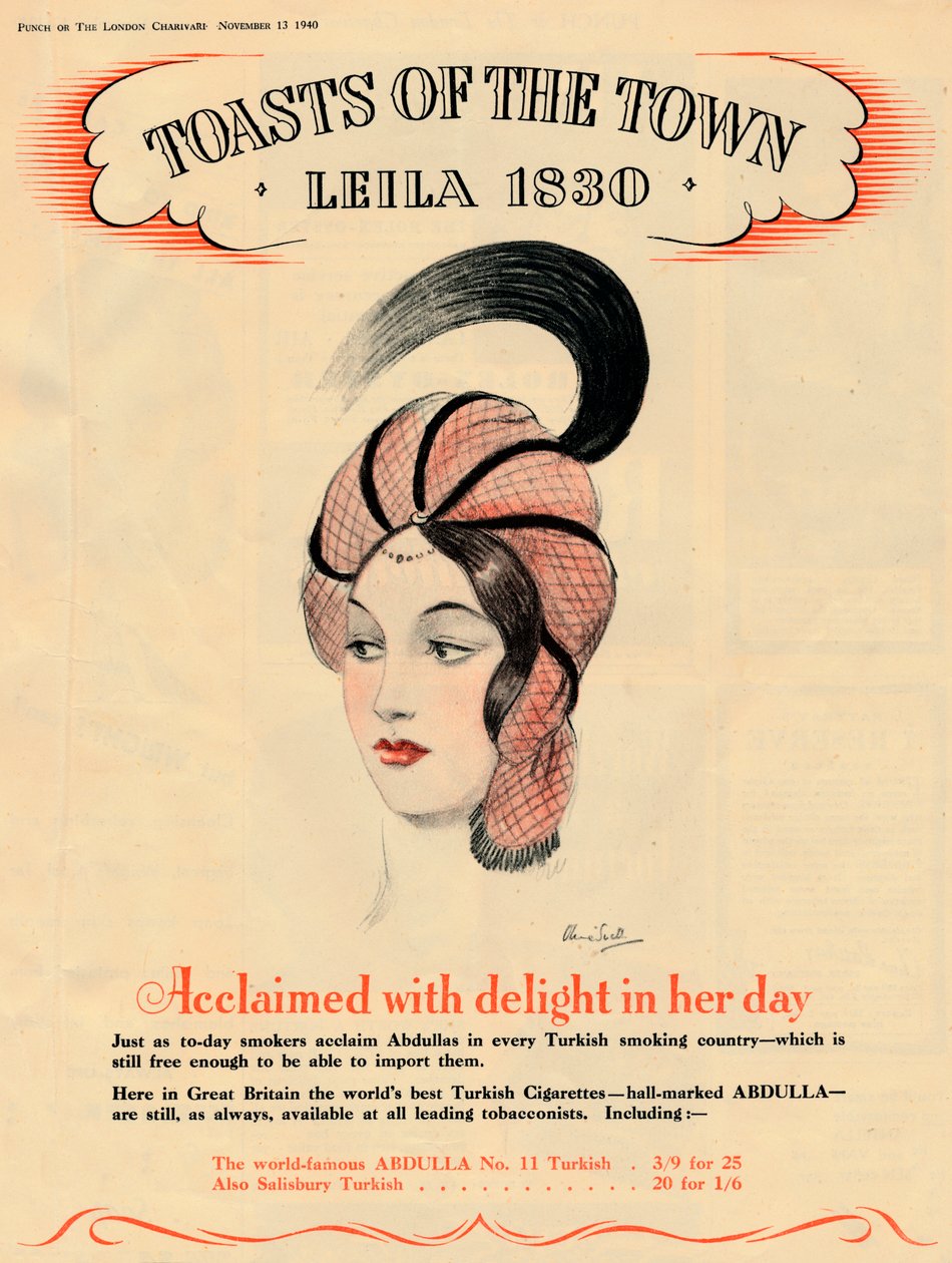 Acclamée avec délice en son temps, Toasts de la ville - Leila 1830, 1940 - Unbekannt