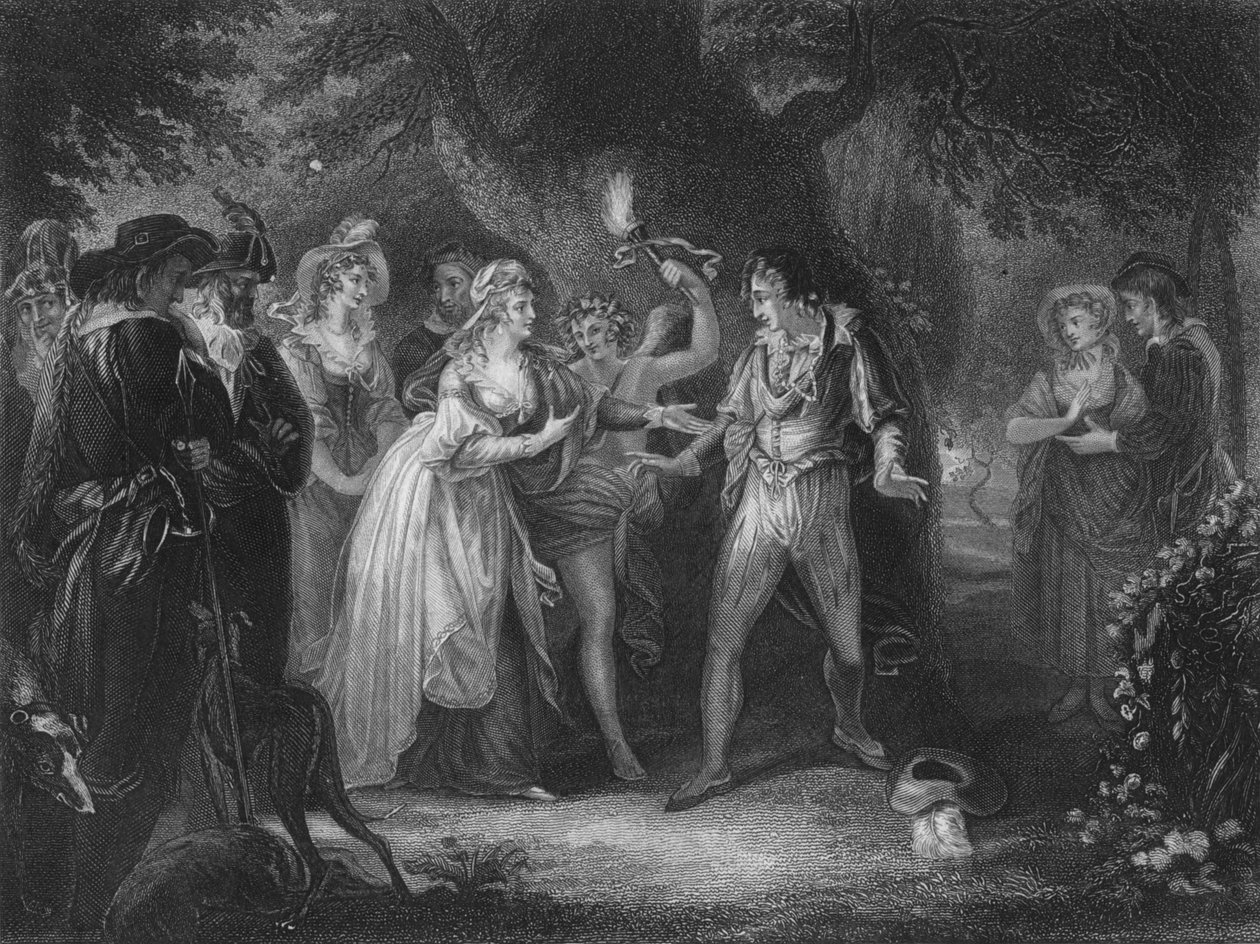 Acte V Scène iv de Comme il vous plaira, XIXe siècle - Unbekannt