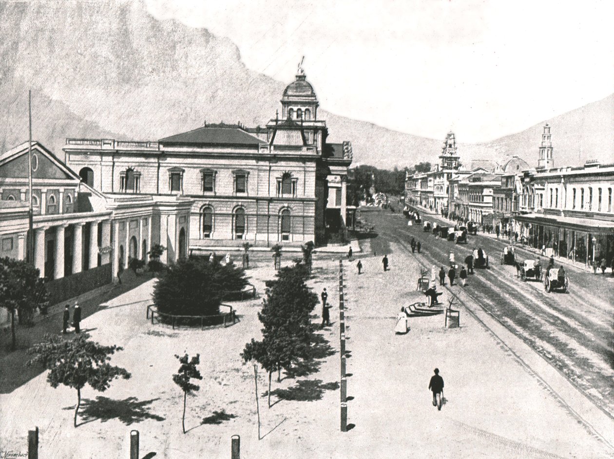 Rue Adderley, avec la Bourse commerciale et la Standard Bank, Le Cap, Afrique du Sud, 1895 - Unbekannt