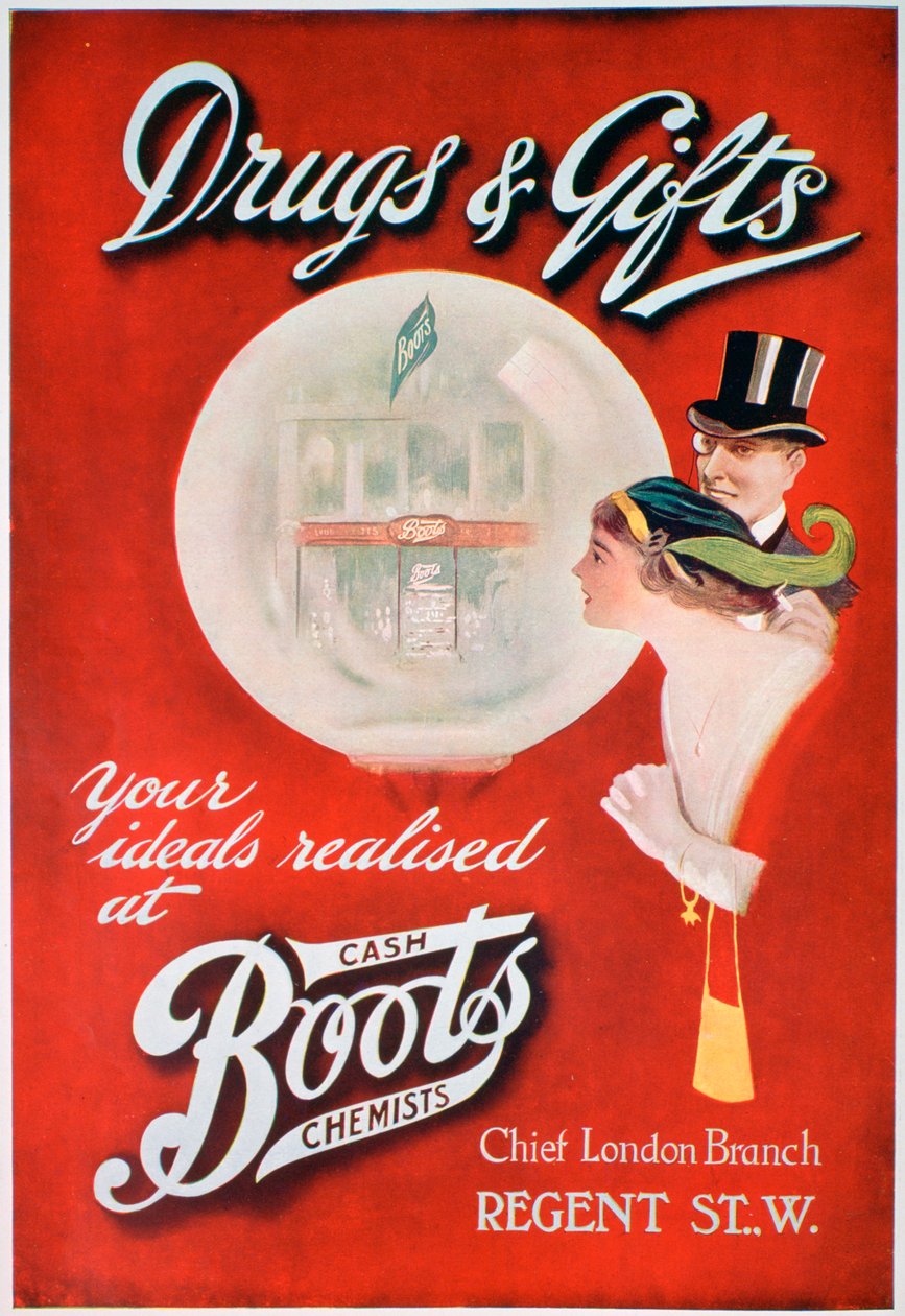 Publicité pour Boots the Chemists, 1913 - Unbekannt