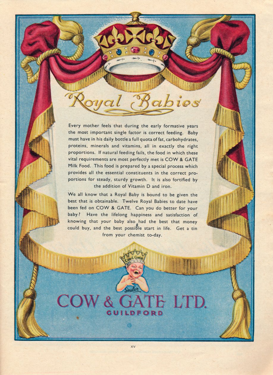 Publicité pour Cow & Gate Ltd., 1951 - Unbekannt