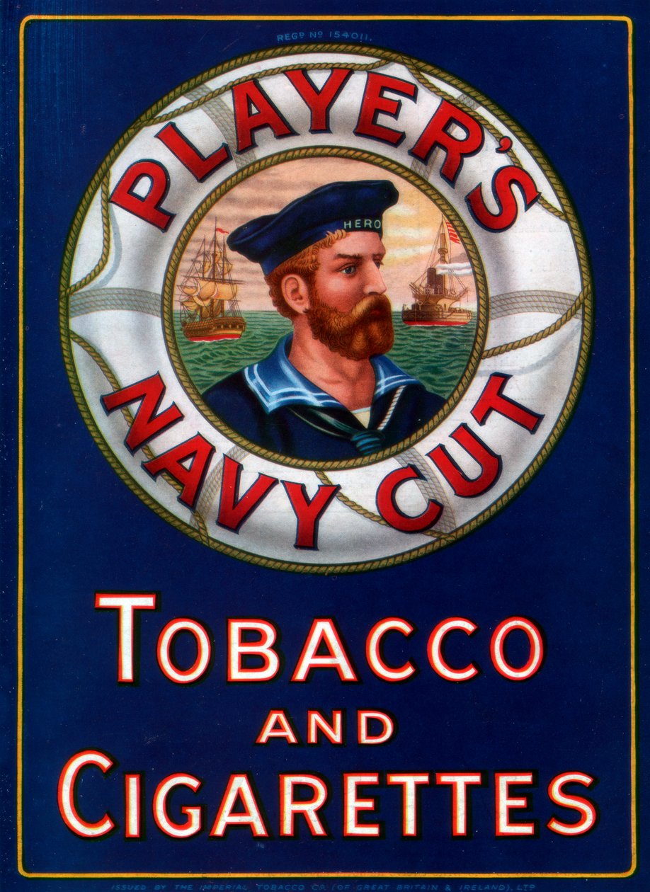 Publicité pour le tabac et les cigarettes Players Navy Cut, 1923 - Unbekannt