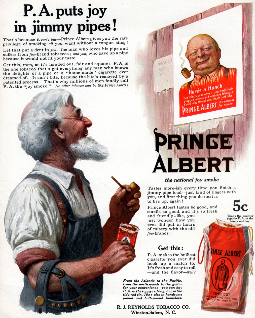 Publicité pour le tabac à pipe Prince Albert, 1913 - Unbekannt