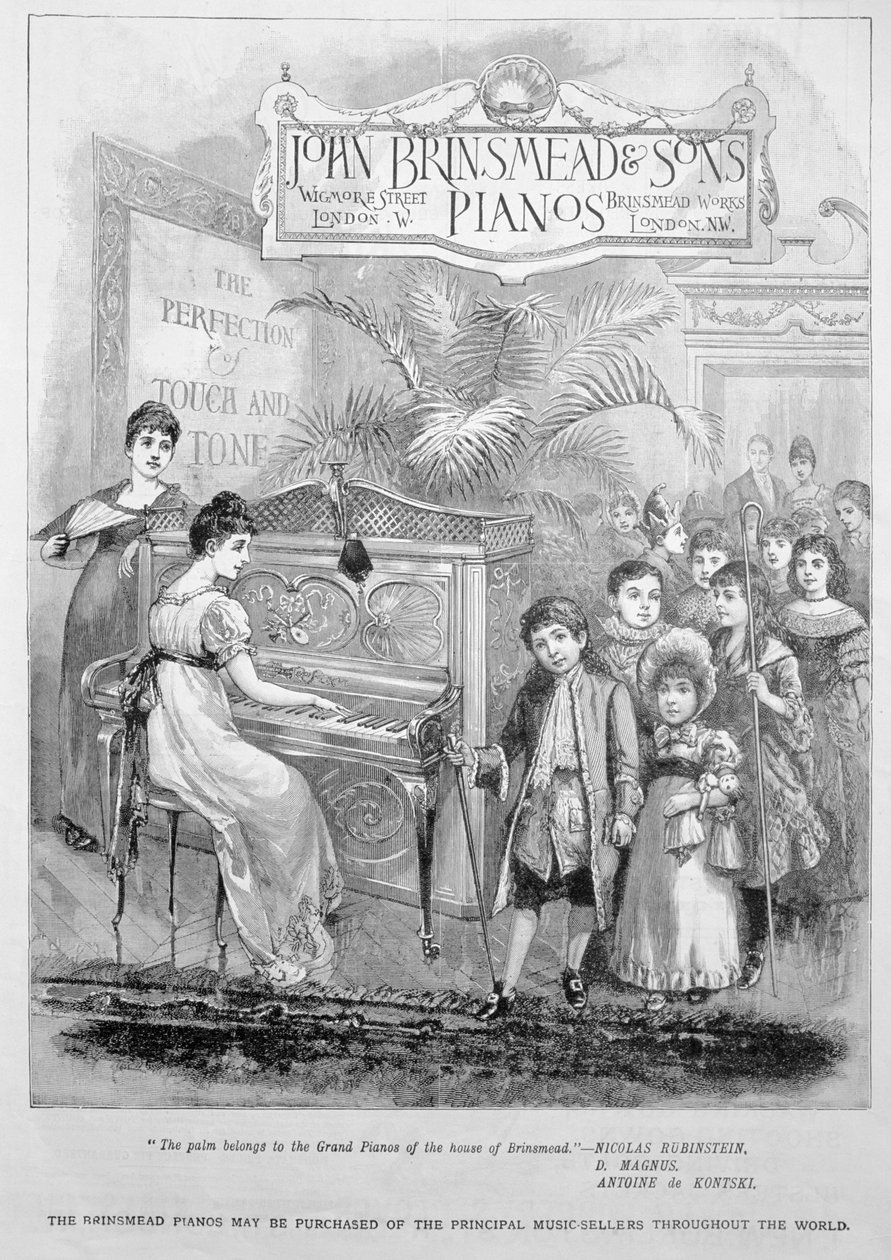 Publicité pour les pianos Brinsmead, 1899 - Unbekannt