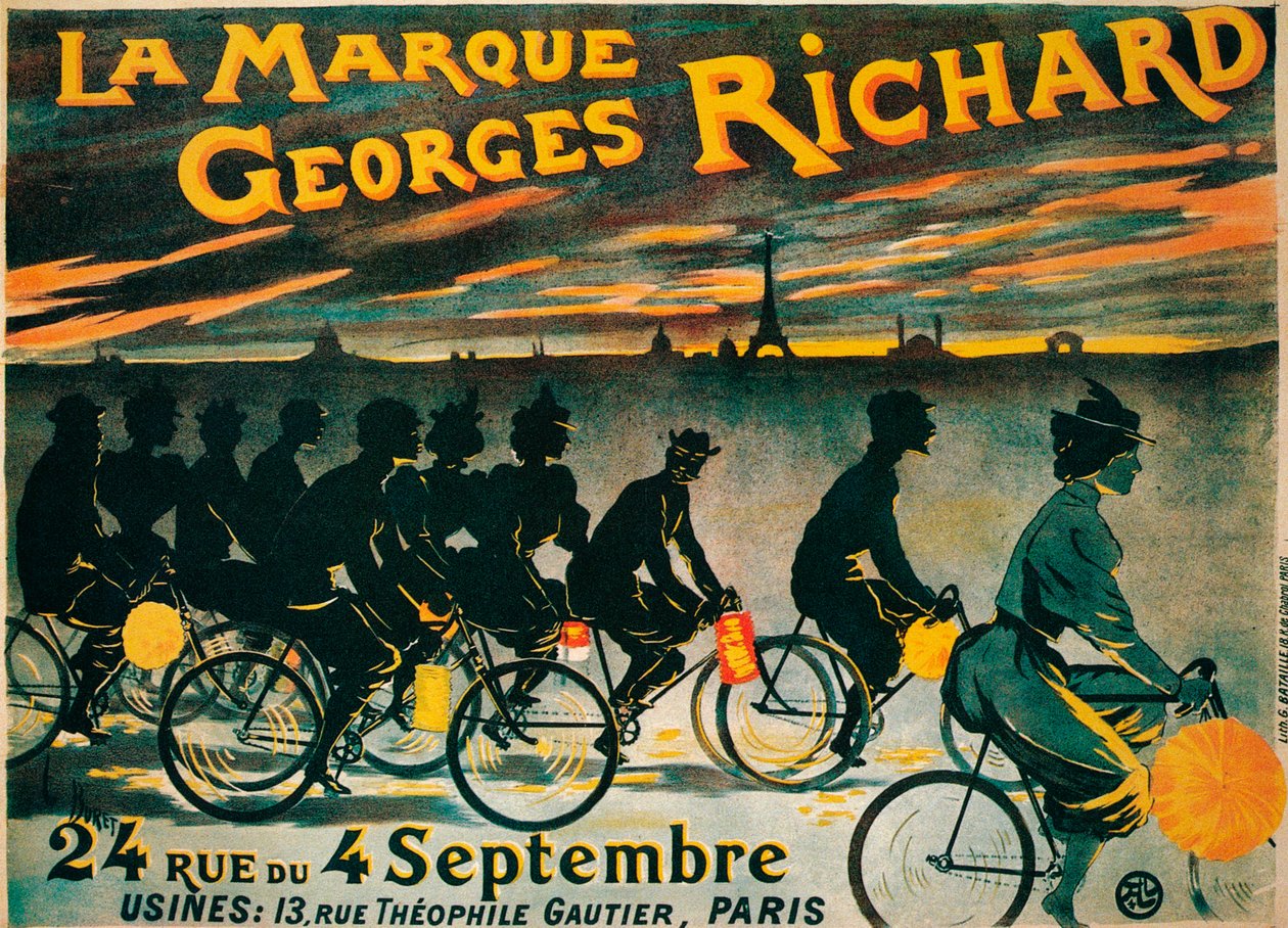 Publicité pour les bicyclettes Georges Richard, c1900 - Unbekannt