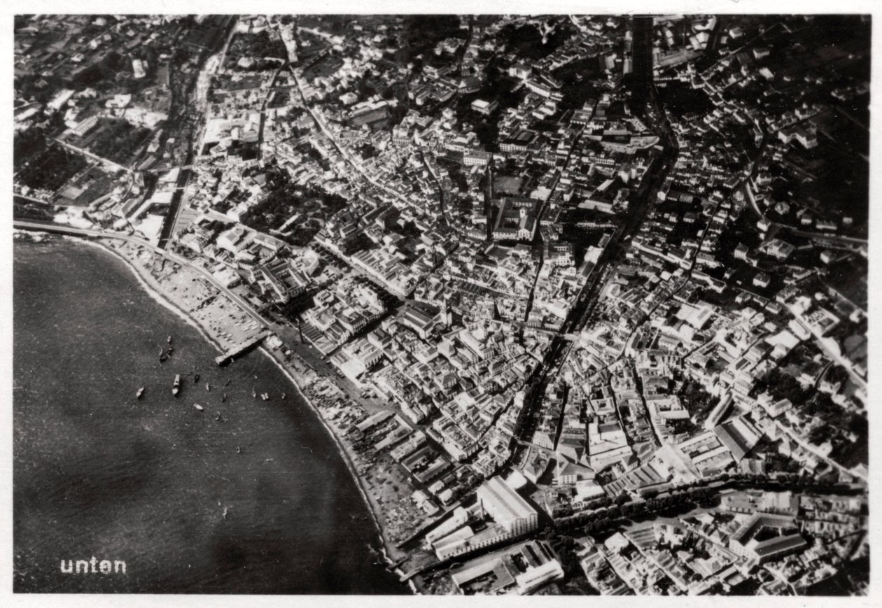Vue aérienne de Funchal, Madère, depuis un Zeppelin, 1928-1933 - Unbekannt