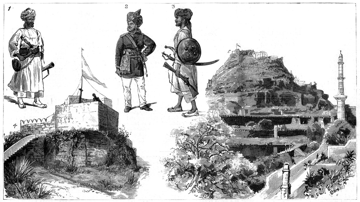 Afghans et images de Hyderabad, Inde centrale, 1888 - Unbekannt