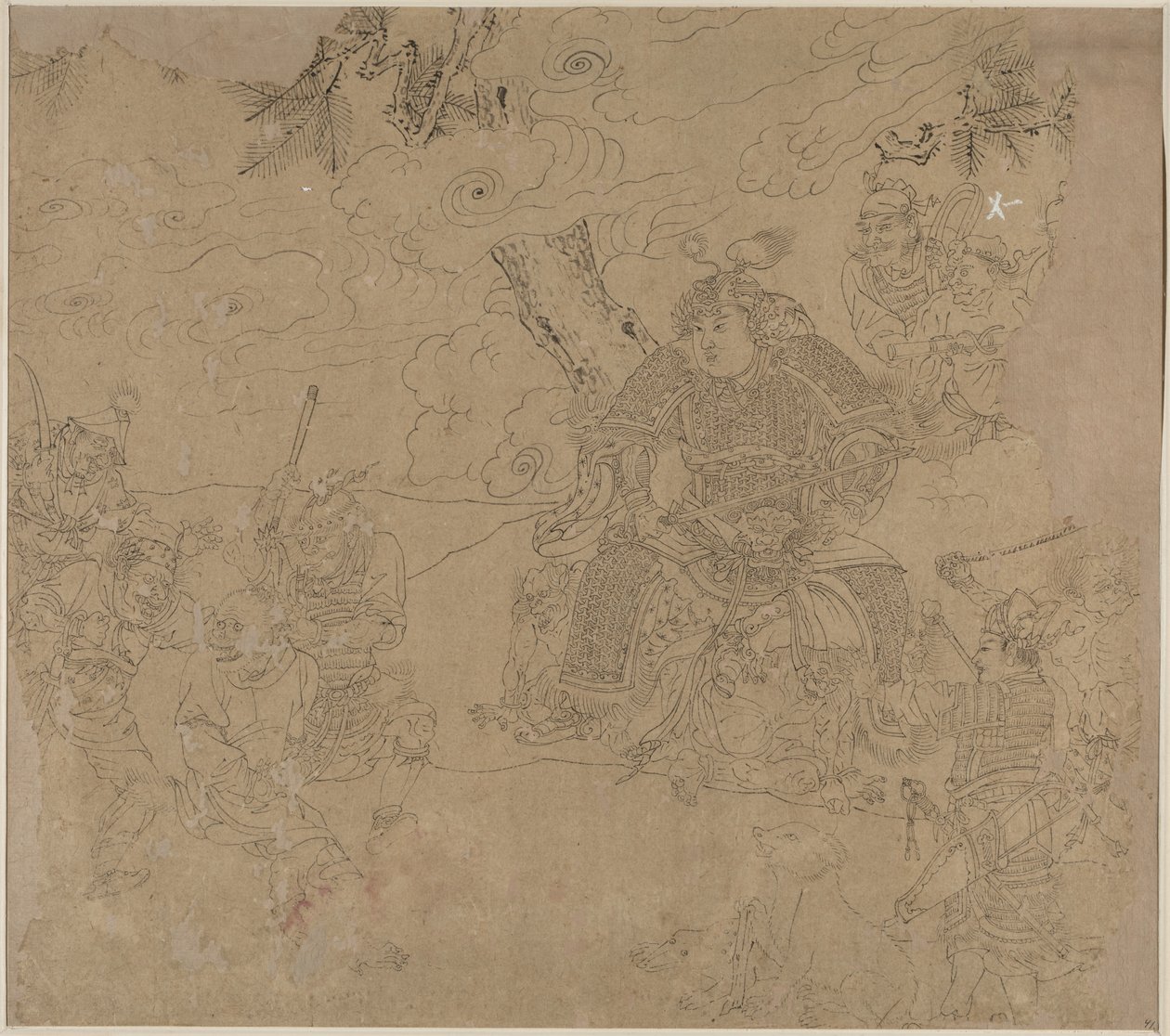 Album de thèmes taoïstes et bouddhistes : Chercher la montagne : Feuille 41, 1200s - Unbekannt