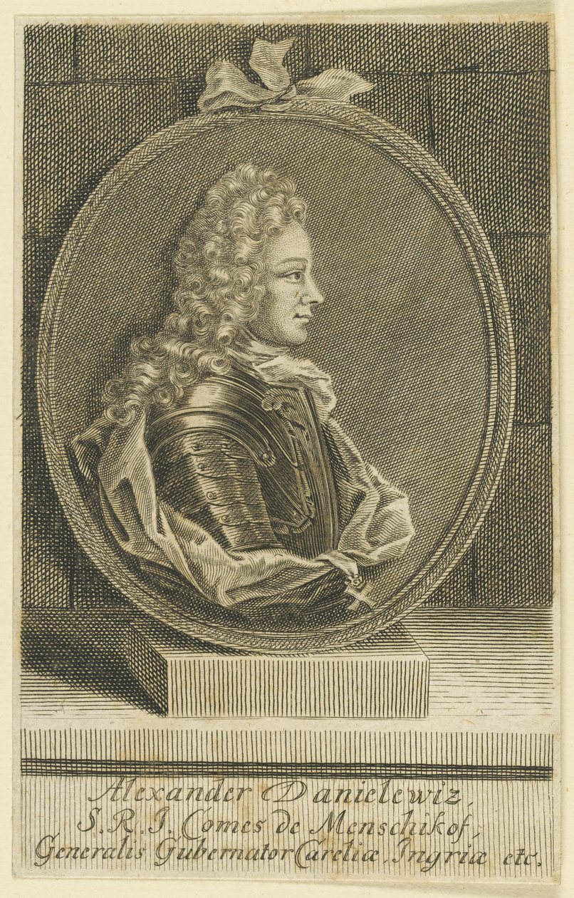Alexandre Danilovich Menchikov, généralissime, prince du Saint-Empire romain germanique, 1705 - Unbekannt