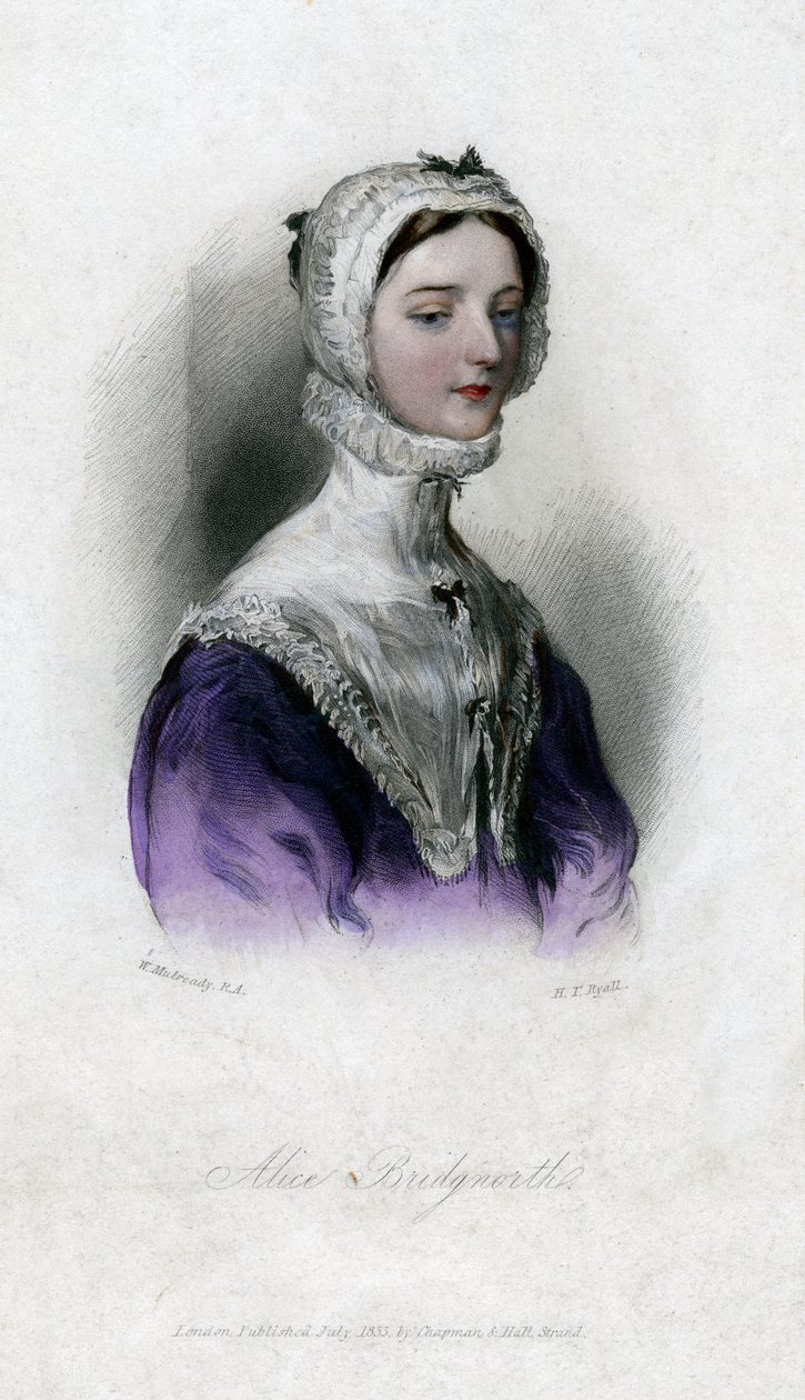 Alice Bridgenorth, un personnage du roman Peveril du Pic de Walter Scott, 1833 - Unbekannt