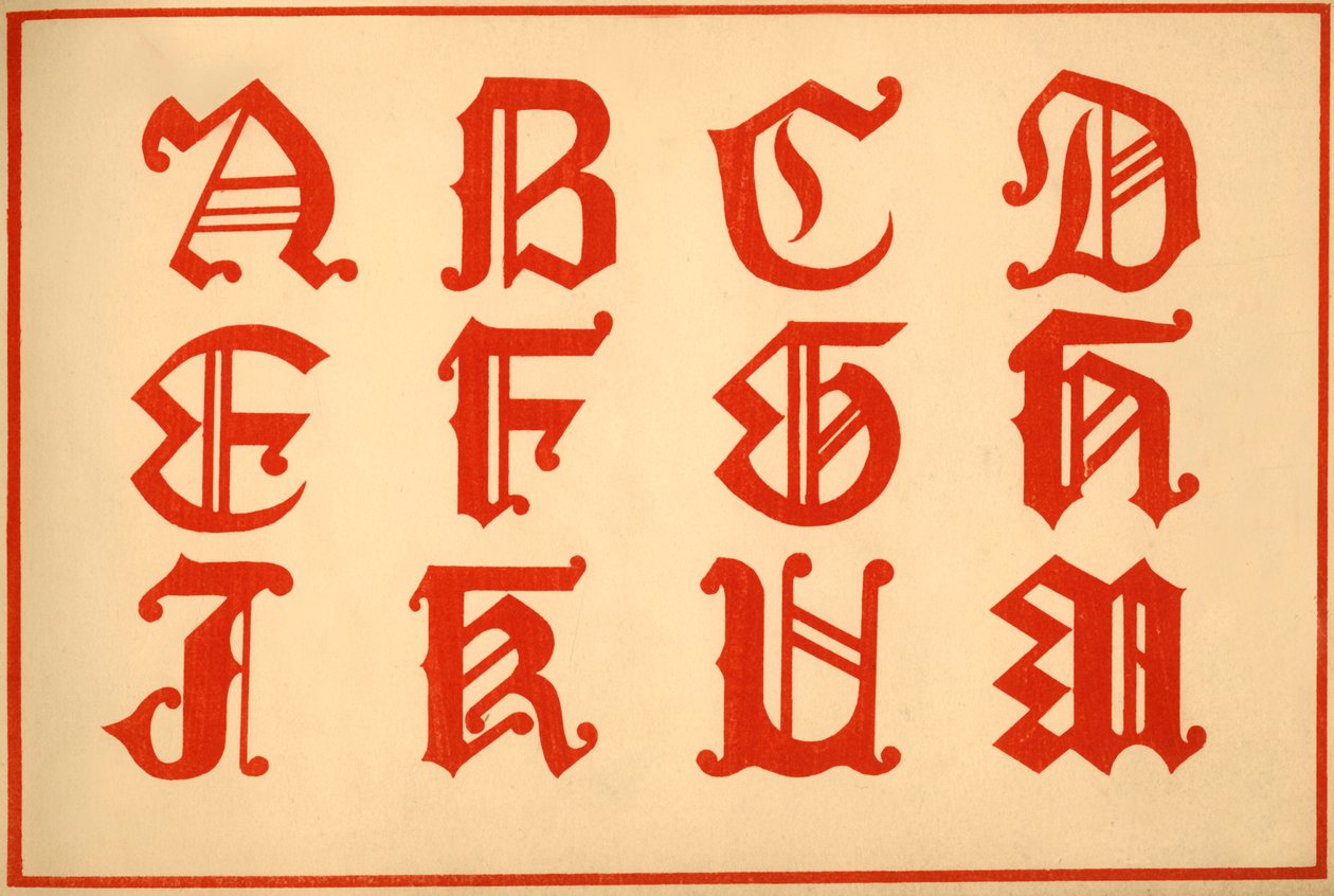 Alphabet, lettres A-M, majuscules - Unbekannt