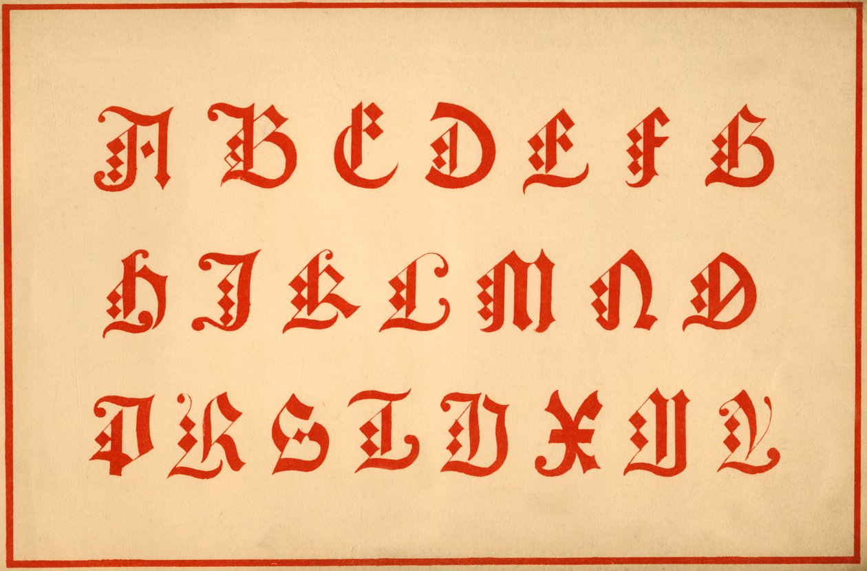 Alphabet, lettres A-Z, majuscules - Unbekannt