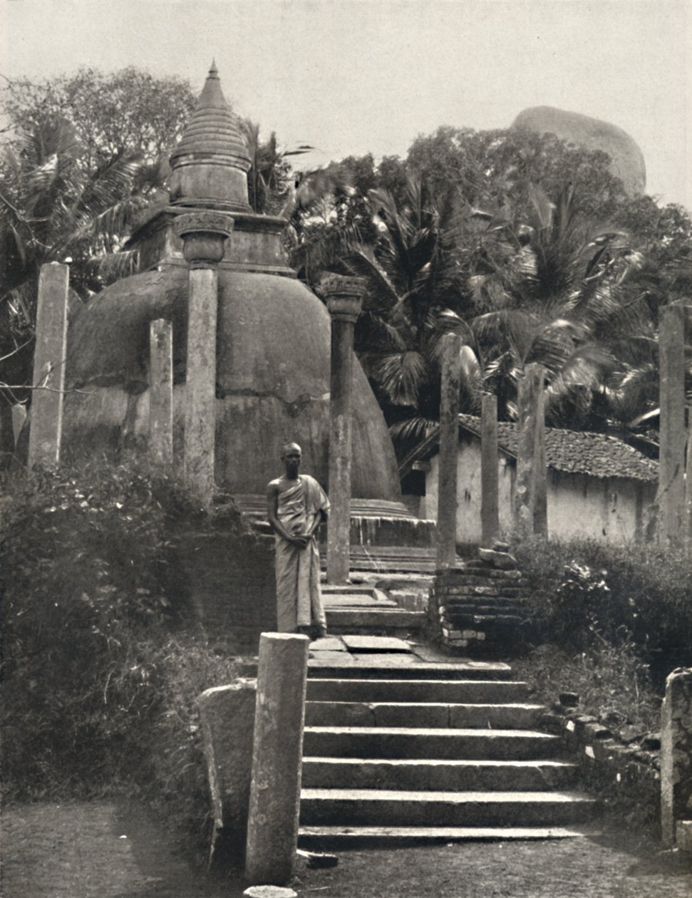 Ambatthala Dagoba à Mihintale, Ruhestatte der Reliquien des Mahinda, erbaut 275 v. Chr. - Unbekannt