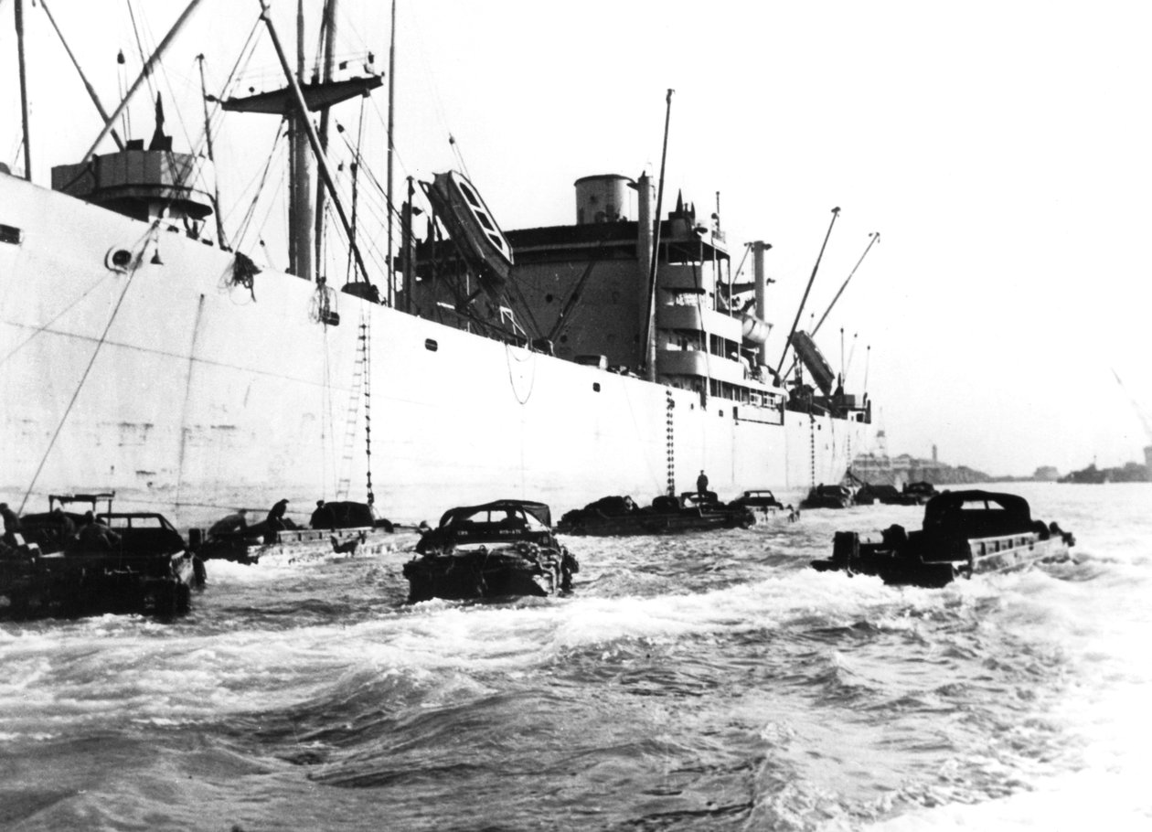 Véhicules amphibies américains, Le Havre, France, 1944 - Unbekannt