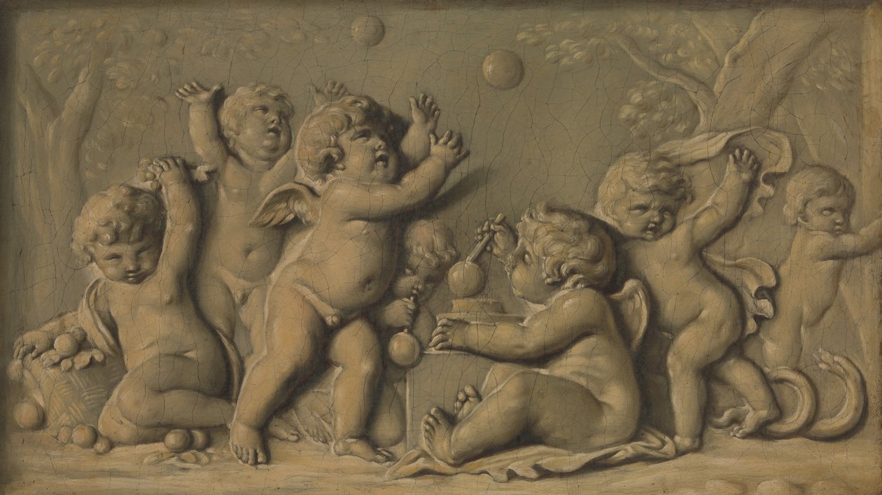 Amorini en jeu, une paire, 1770-1790 - Unbekannt